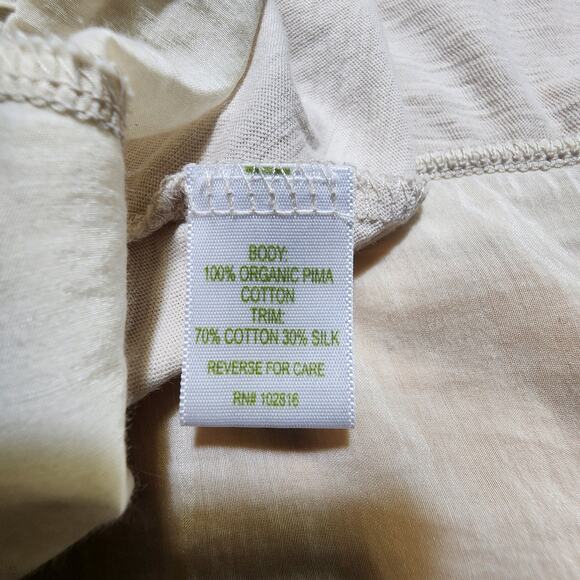 EILEEN FISHER x GARNET HILL sz XS Organic Cotton Nightgown - Picture 8 of 8